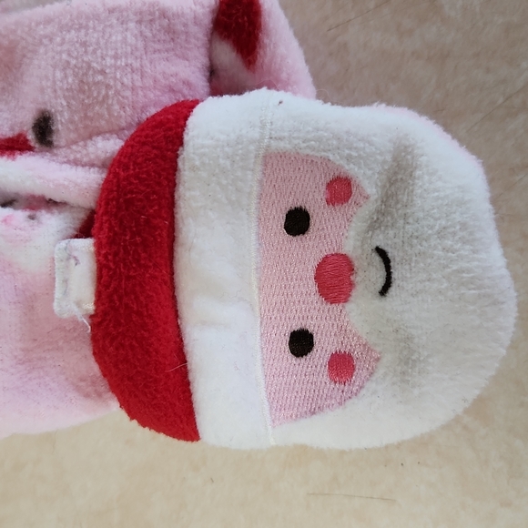 Carter's Baby Girl First Christmas PJs Size 3 Months Fleece Santa Ruffle - Picture 7 of 12